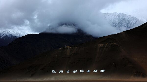 A view of the Karakoram mountains along the China-India border on July 4, 2018 in Hotan Prefecture, Xinjiang Uygur Autonomous Region of China.  - Sputnik Africa