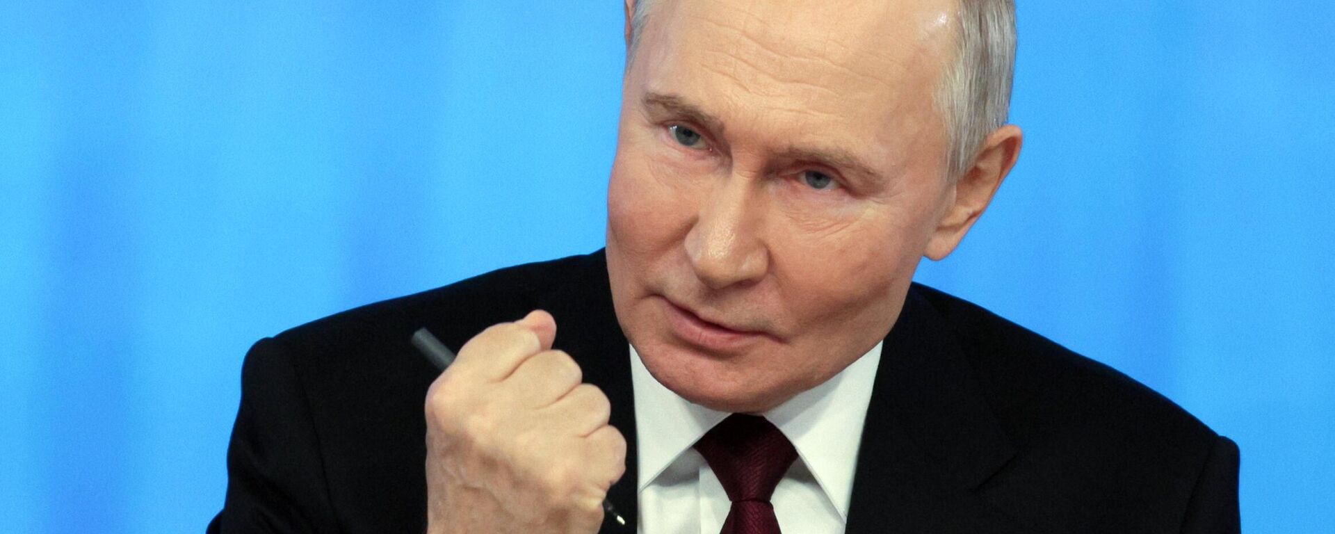 Russian President Vladimir Putin holds a direct line, combined with an annual press conference, at Gostiny Dvor in Moscow on December 19, 2024. - Sputnik Africa, 1920, 19.12.2024