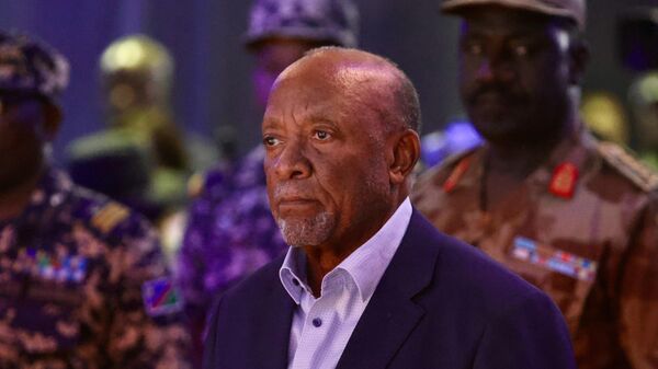 President Nangolo Mbumba pictured during the announcement of the election results at the ECN. - Sputnik Africa