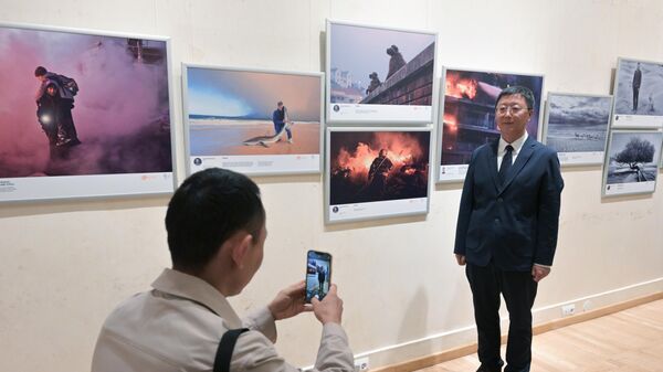 At the award ceremony for the winners of the 2024 Andrei Stenin photo contest at the State Museum of Contemporary History of Russia in Moscow. - Sputnik Africa