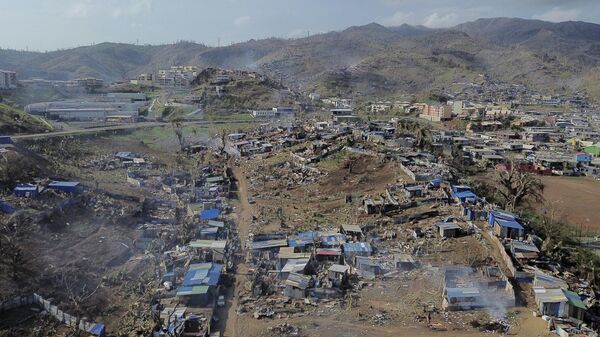 A drone view of the Barakani, Mayotte, informal settlement, Saturday, Dec. 21, 2024. - Sputnik Africa