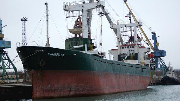 Le navire GAM EXPRESS battant pavillon bissau-guinéen est amarré dans le port de Kertch - Sputnik Afrique