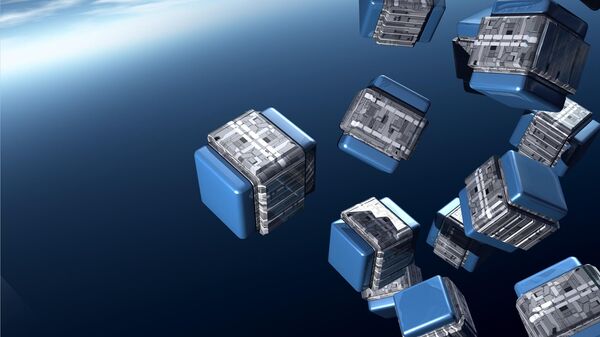 Artwork of CubeSats in the sky. - Sputnik Africa