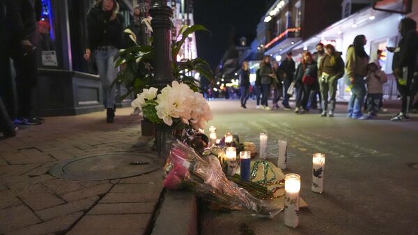 A memorial on Bourbon Street sits at the site of a deadly truck attack on New Year's Day in New Orleans, Friday, Jan. 3, 2025.  - Sputnik Africa