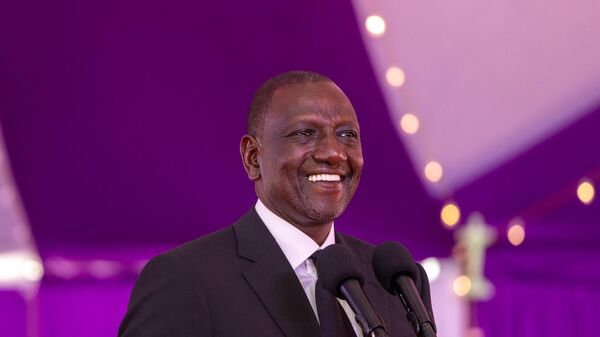 William Ruto at the burial of National Assembly Speaker Moses Wetangula's mother in Bungoma. - Sputnik Africa