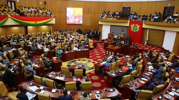 A general view of the Parliament of Ghana during Turkish President Recep Tayyip Erdogan's visit, in the capital Accra on March 01, 2016. - Sputnik Africa