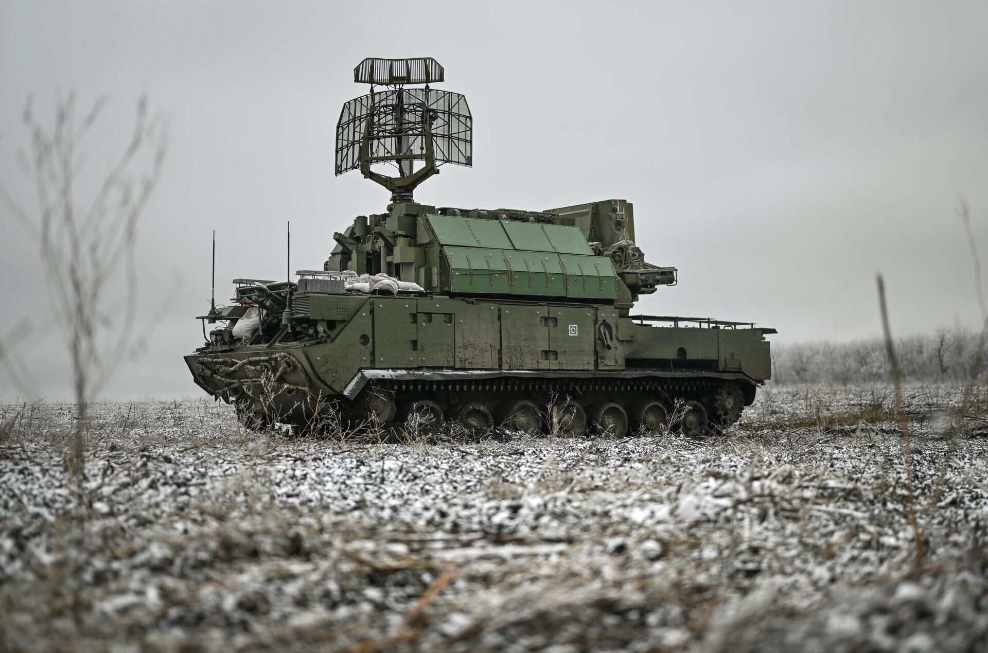 Anti-aircraft missile system Tor-M1 of the Central Military District of the Russian Armed Forces in the Krasnoarmeysk direction of the special military operation. - Sputnik Africa, 1920, 06.01.2025