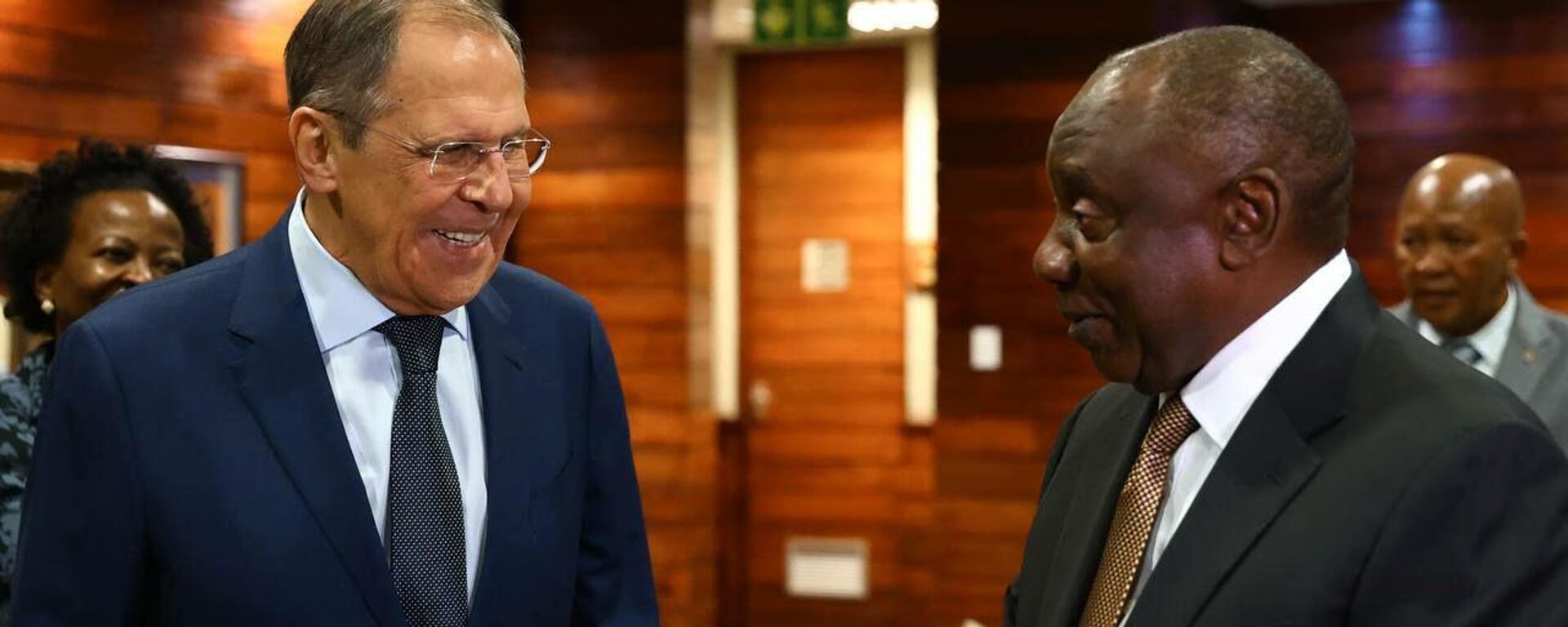 Russian Foreign Minister Sergey Lavrov and South African President Cyril Ramaphosa, January 23, 2023 - Sputnik Africa, 1920, 06.01.2025