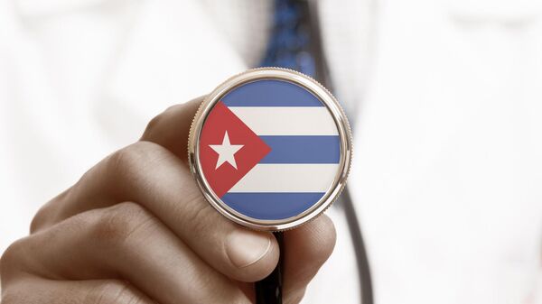 Stethoscope with the national flag of Cuba - Sputnik Africa