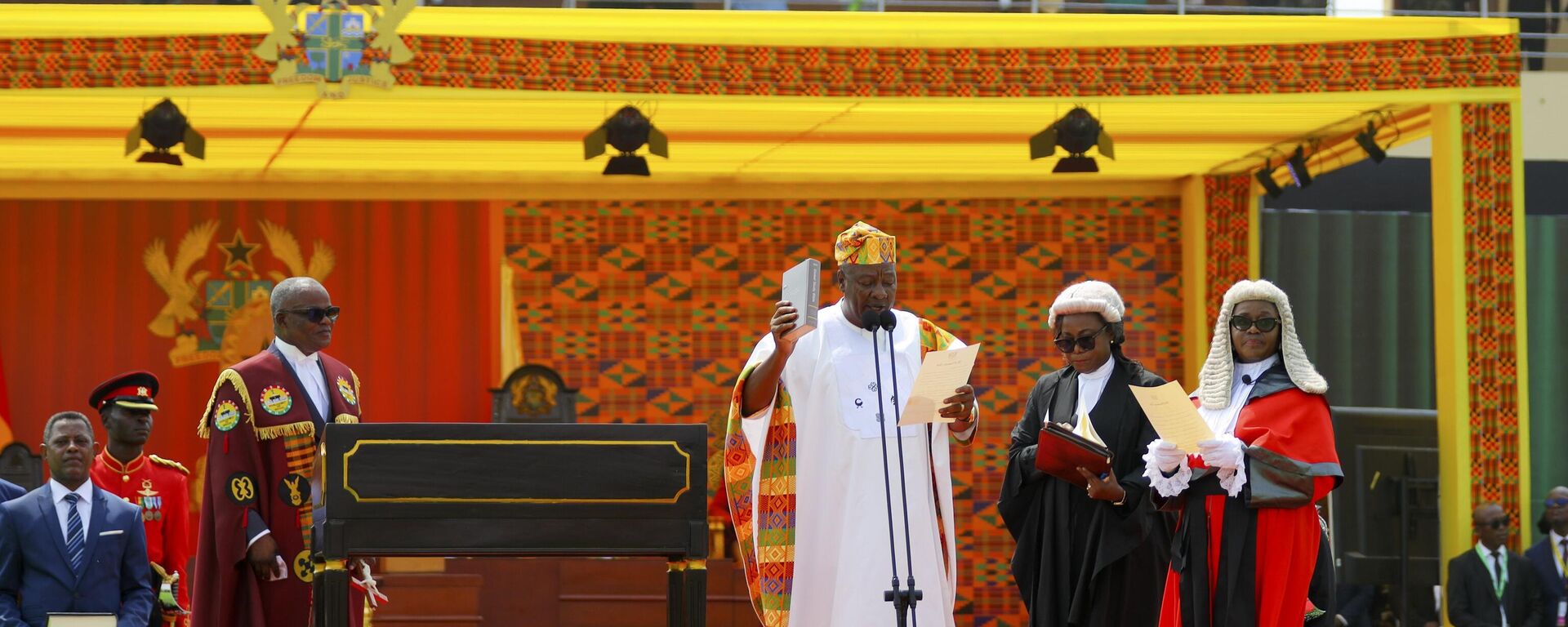 John Dramani Mahama Sworn In as President of Ghana on Tuesday, January 7, 2025, in Accra, Ghanna.  - Sputnik Africa, 1920, 07.01.2025