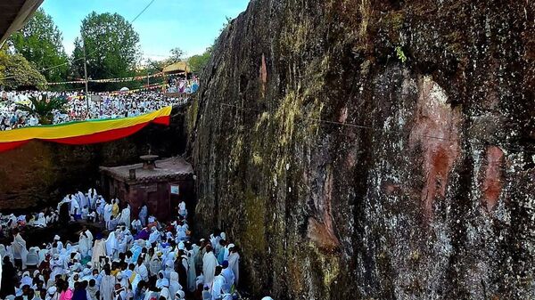 The Gena celebration, the Ethiopian Christmas festival, in Lalibela, a historical city renowned for its rock-hewn churches. - Sputnik Africa