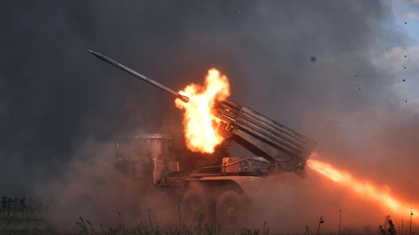 Combat work of Russia's Tornado-G MLRS crews in the LPR. - Sputnik Africa