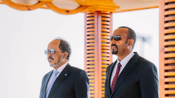 Somalia's President Hassan Sheikh Mohamud arrived in Ethiopia. - Sputnik Africa