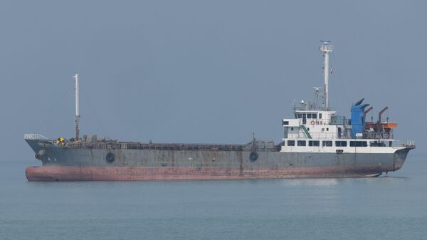 An oil tanker is being pictured in the Persian Gulf near the seaport city of Bushehr, in Bushehr Province, southern Iran, on April 29, 2024.  - Sputnik Africa