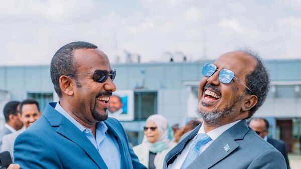 Ethiopian Prime Minister Abiy Ahmed and Somali President Hassan Sheikh Mohamud. - Sputnik Africa