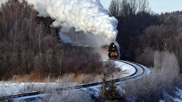 Retro train Ruskeala Express, Russia - Sputnik Africa