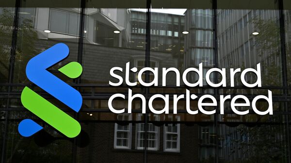 A general view of the Standard Chartered Bank logo at their head office in Basinghall Avenue on October 14, 2024 in London, United Kingdom.  - Sputnik Africa