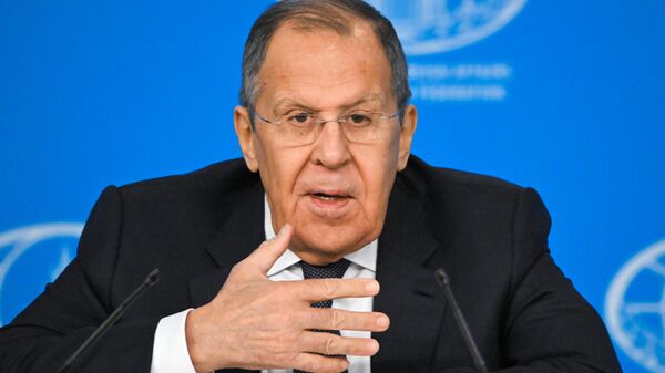 Russian Foreign Minister Sergey Lavrov holds a press conference on the results of Russian diplomacy in 2024 at the Foreign Ministry's press center. January 14, 2025. - Sputnik Africa