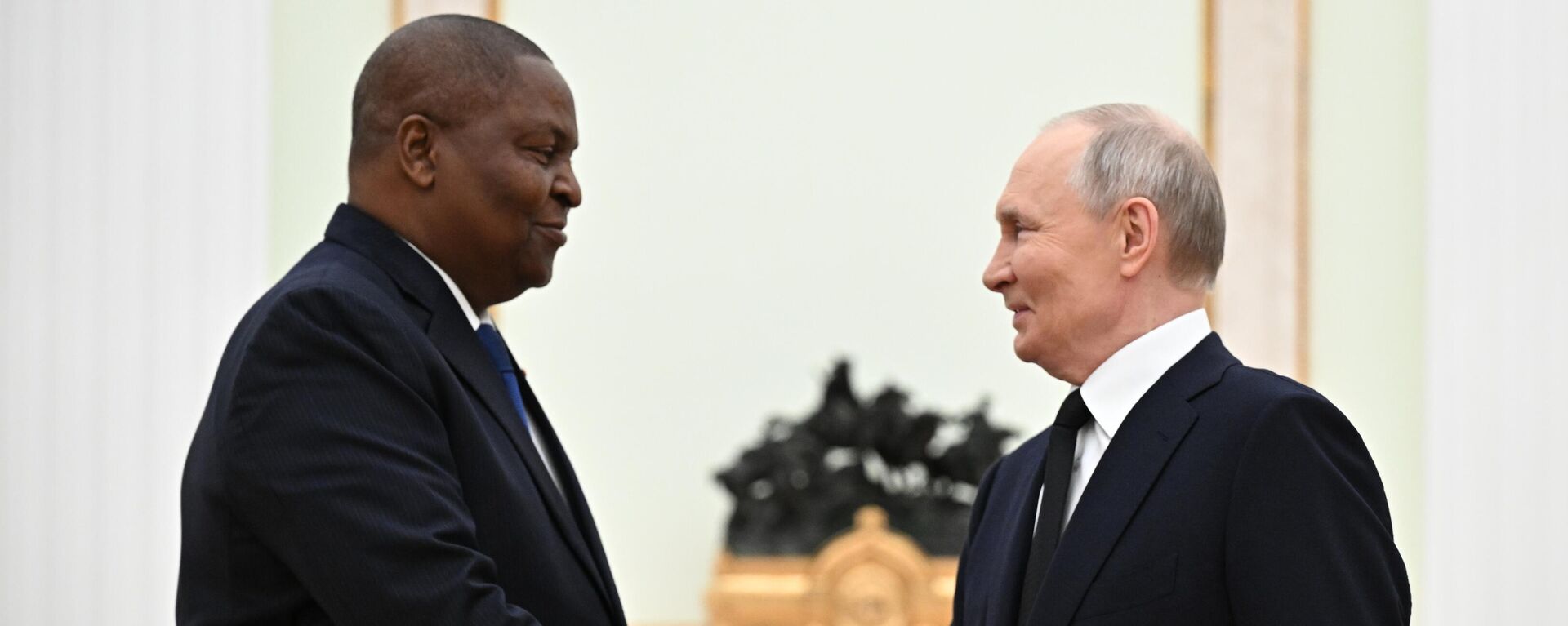 Rencontre entre le Président russe Vladimir Poutine et le Président centrafricain Faustin-Archange Touadéra, le 16 janvier 2025 - Sputnik Africa, 1920, 17.01.2025