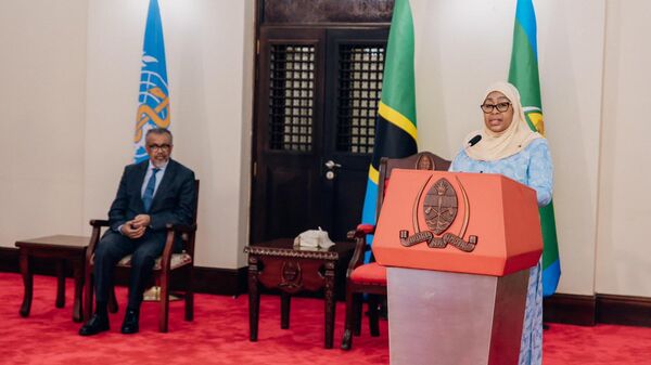 World Health Organization Director-General Tedros Adhanom Ghebreyesus met with Tanzanian President Samia Suluhu Hassan. - Sputnik Africa