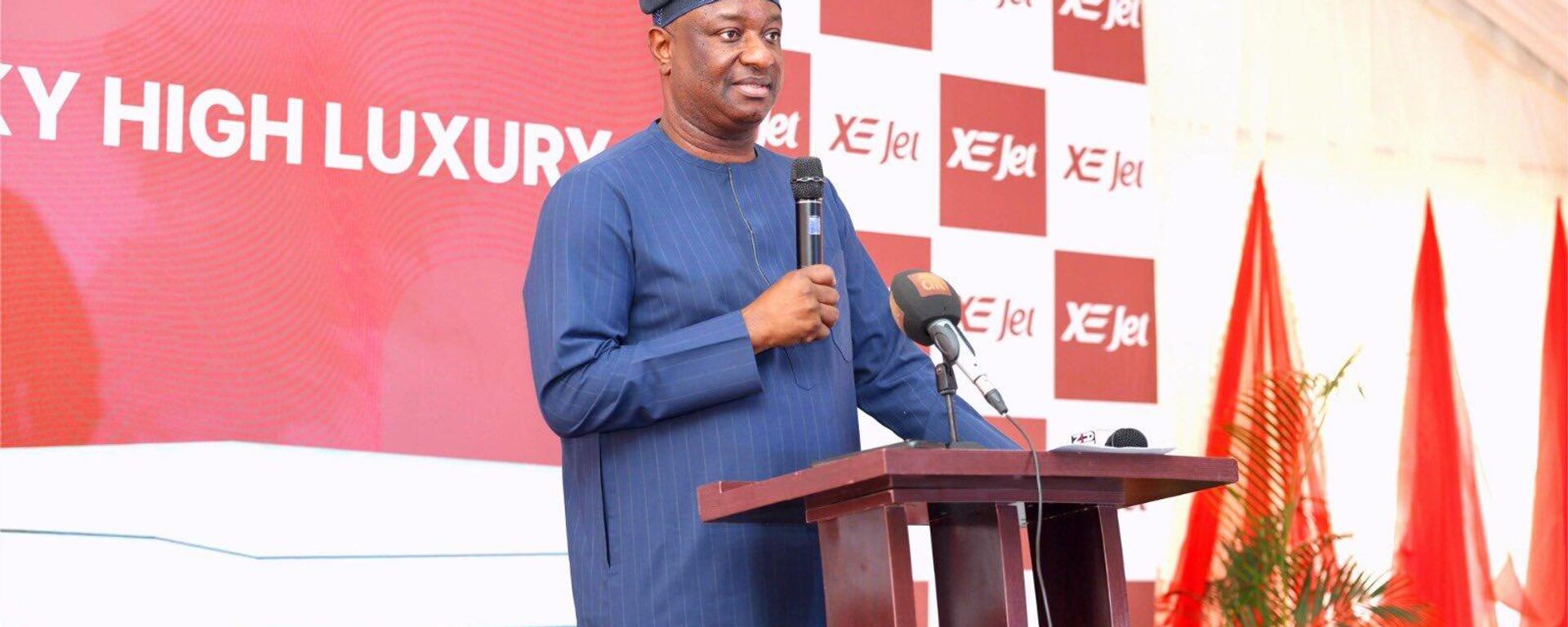 Festus Keyamo, the Minister of Aviation and Aerospace Development, during the launch of XeJet’s Maintenance, Repair, and Overhaul facility and flight support center in Abuja. - Sputnik Africa, 1920, 22.01.2025