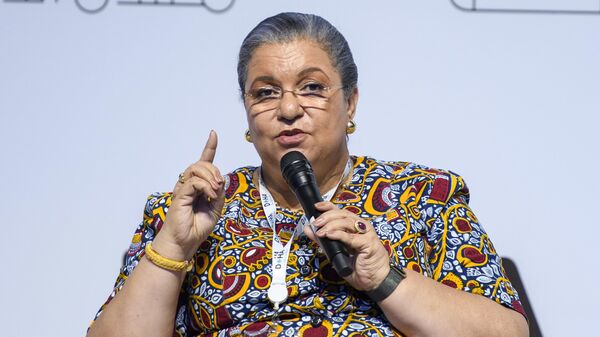 UN Special Envoy to the Horn of Africa, Hanna Tetteh, is attending a panel discussion on Sudan at War during the Doha Forum at the Doha Sheraton Hotel in Doha, Qatar, on December 11, 2023. - Sputnik Africa