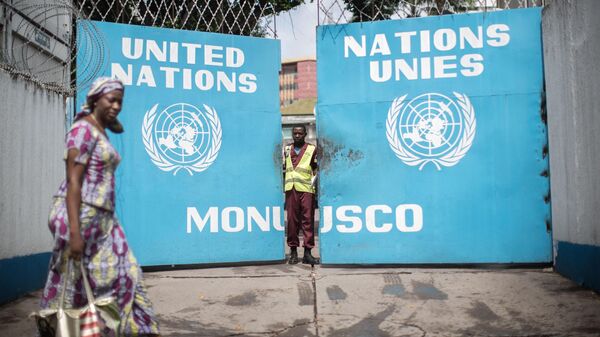 The gates to the MONUSCO headquarters in Kinchasa, Congo, 19 February 2015.  - Sputnik Africa