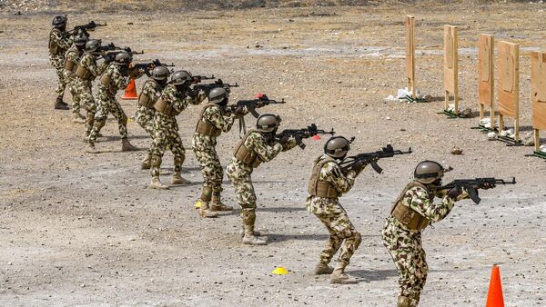 Nigerian Army Soldiers participate in a live-fire exercise as part of FLINTLOCK 20 in Thies, Senegal Feb. 17, 2020.  - Sputnik Africa