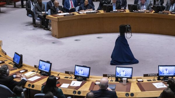 Democratic Republic of the Congo's State Minister, Minister of Foreign Affairs, International Cooperation and Francophonie Thérèse Kayikwamba Wagner speaks during a Security Council meeting at the United Nations headquarters, Sunday, Jan. 26, 2025.  - Sputnik Africa