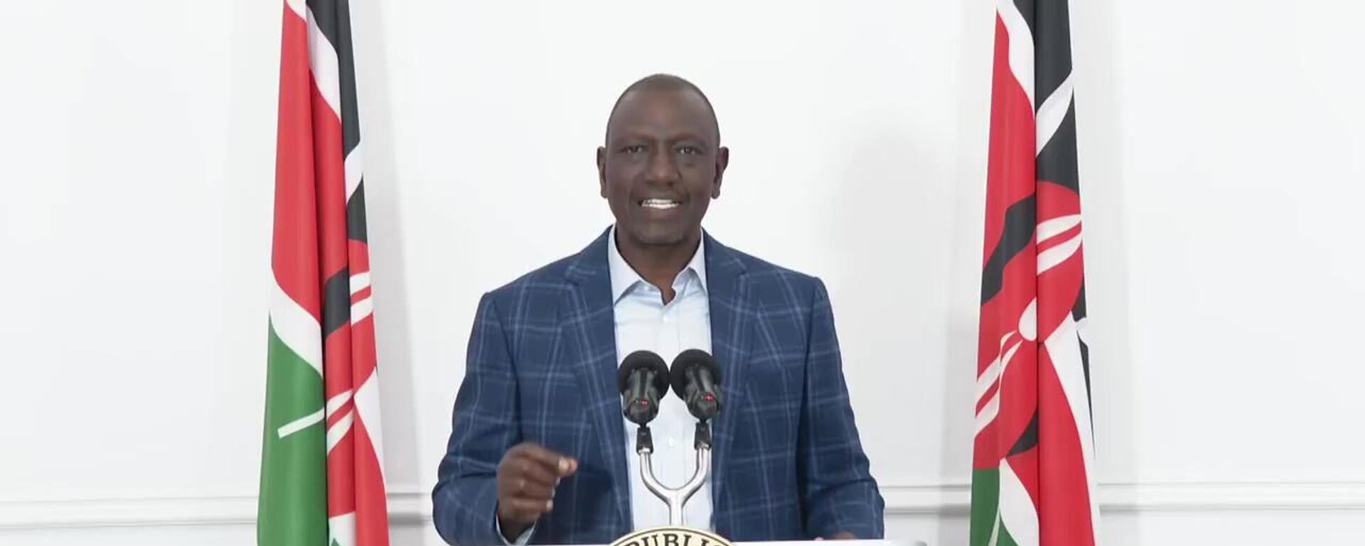 Kenyan President William Ruto announces an extraordinary summit of the East African Community on DRC-Rwanda crisis, January 26, 2025. A screenshot from the video.  - Sputnik Africa, 1920, 27.01.2025