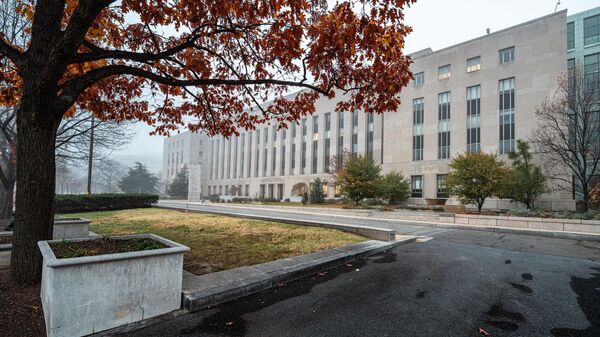 The E. Barrett Prettyman United States Court House is framed by fall foliage early morning on December 10, 2024, in Washington, DC. The courthouse houses the United States District Court for the District of Columbia, the United States Court of Appeals for the District of Columbia Circuit, and the United States Foreign Intelligence Surveillance Court. - Sputnik Africa