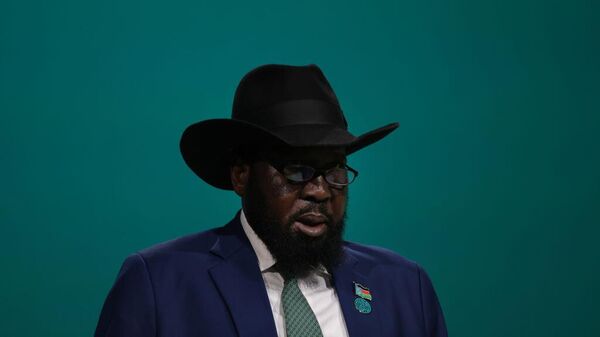 Salva Kiir Mayardit, President of South Sudan, speaks during day two of the high-level segment of the UNFCCC COP28 Climate Conference at Expo City Dubai on December 02, 2023 in Dubai, United Arab Emirates.  - Sputnik Africa