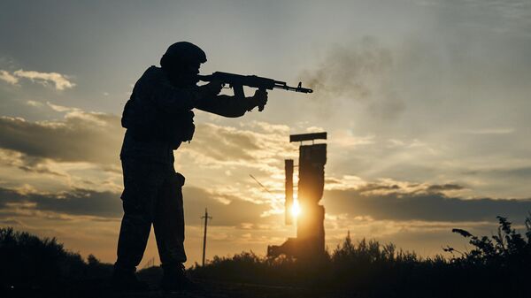 A Ukrainian soldier. File photo - Sputnik Africa