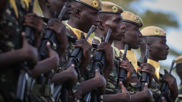 A commemoration ceremony held in Thiaroye Camp for Senegalese Tirailleurs (sharpshooters) served in the French Army during the World War I and World War II before they have been killed by French due to allegedly mutiny, on 80th anniversary, in Dakar, Senegal on December 01, 2024. - Sputnik Africa