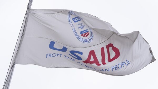 The flag of the United States Agency for International Development, or USAID, flies in front of the USAID office in Washington, Monday, Feb. 3, 2025. - Sputnik Africa