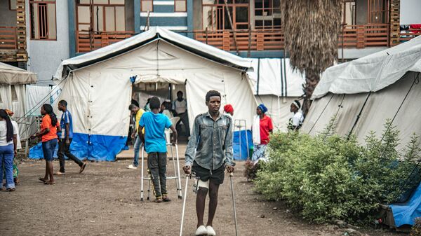 People injured in the recent fighting receive treatment at a hospital as M23 rebels retained control of the city on February 1, 2025 in Goma, Democratic Republic of Congo. - Sputnik Africa