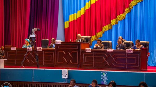 An extraordinary session of the DRC's National Assembly on the situation in the eastern DRC, February 4, 2025. - Sputnik Africa