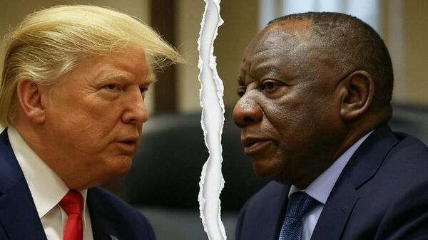 Trump et Ramaphosa - Sputnik Afrique