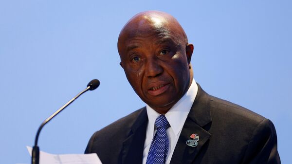 Vice President of Liberia Joseph Boakai delivers a speech during the Midterm Review of the Istanbul Programme of Action at Titanic Hotel in Antalya, Turkey on May 27, 2016.  - Sputnik Africa