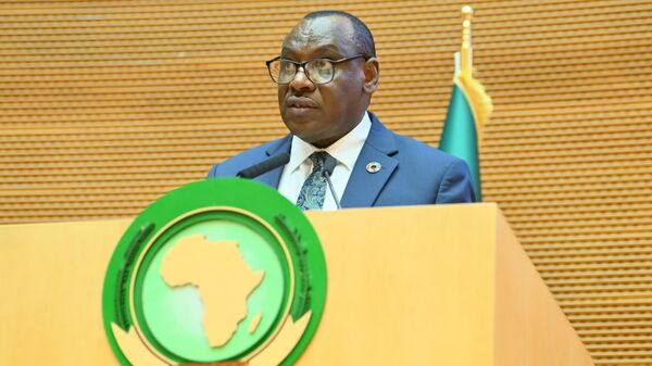 Executive Secretary of the UN Economic Commission for Africa (UNECA) Claver Gatete addressing the 46th Ordinary Session of the AU Executive Council session on the sidelines of the 38th AU summit in Addis Ababa. February 12, 2025. - Sputnik Africa