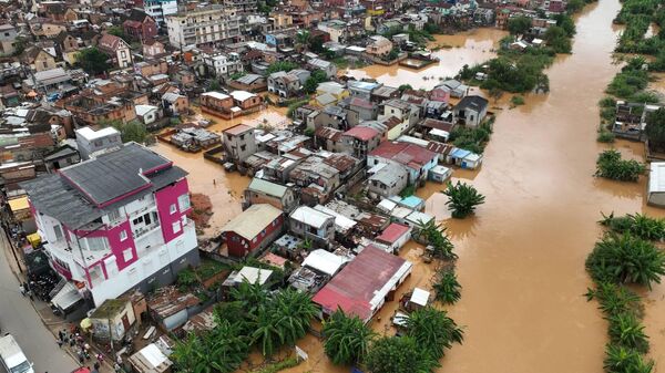 The aftermath of heavy rains in central Madagascar, February 2025. - Sputnik Africa