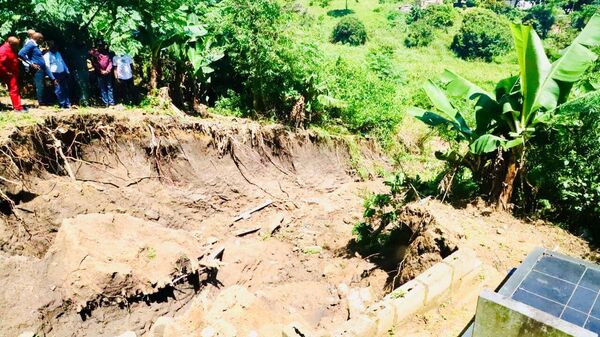 Landslide in South Africa's KwaZulu-Natal province, caused by heavy rains. February 2025. - Sputnik Africa