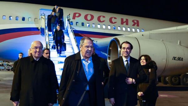 Le chef de la diplomatie russe est arrivé en Turquie en visite, le 23 février 2025 - Sputnik Afrique