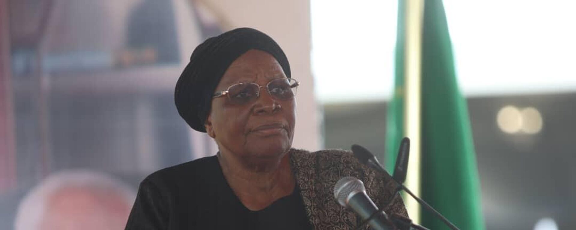 Vice President and President-elect Netumbo Nandi-Ndaitwah speaks at Founding President Sam Nujoma's memorial service on Friday. - Sputnik Africa, 1920, 28.02.2025