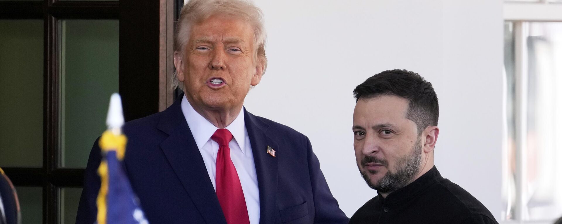 US President Donald Trump and Ukraine's Zelensky hold talks at the White House. Feb. 28, 2025. - Sputnik Africa, 1920, 10.03.2025