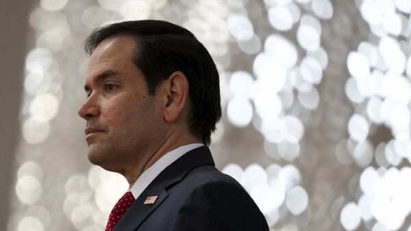 US Secretary of State Marco Rubio visits the Abrahamic Family House in Abu Dhabi, United Arab Emirates, Wednesday, Feb. 19, 2025. - Sputnik Africa