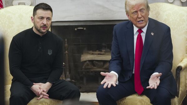 Rencontre entre Donald Trump et Volodymyr Zelensky à la Maison Blanche, le 28 février 2025 - Sputnik Afrique
