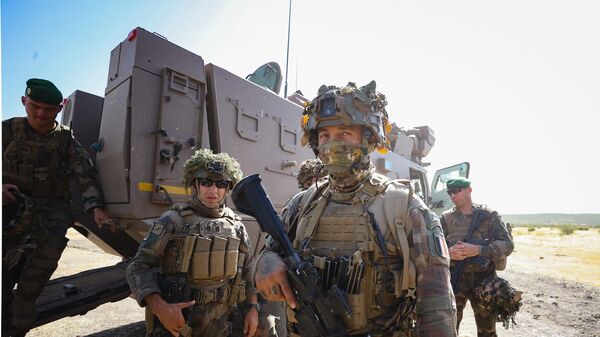 Soldiers are seen during the military exercise 'Xaritoo 2023' organized by Senegal and France in Dakar, the capital of Senegal on November 16, 2023. - Sputnik Africa