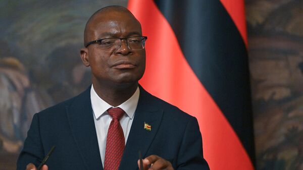 Zimbabwe's Minister of Foreign Affairs and International Trade Amon Murwira at a news conference following a meeting with Russian Foreign Minister Sergei Lavrov in Moscow. 06.03.2025. - Sputnik Africa