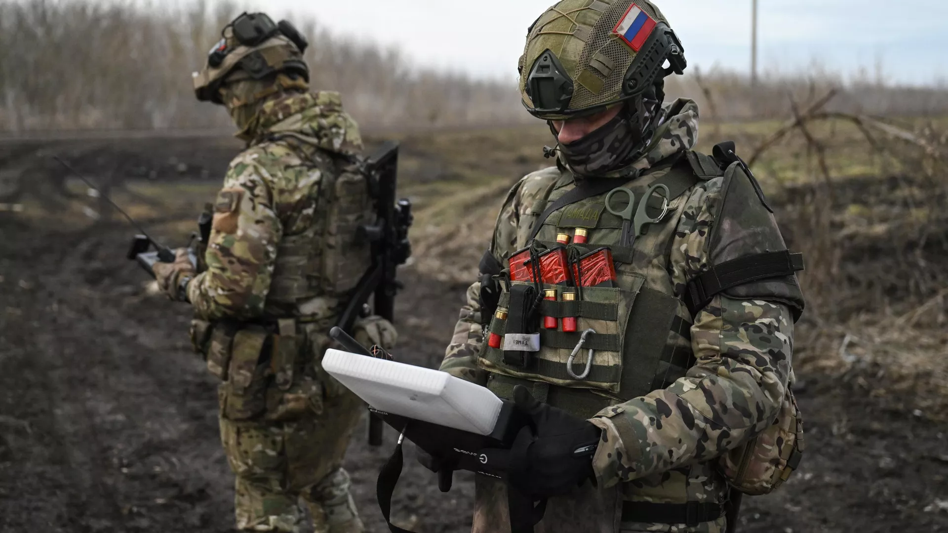 Combat work of electronic warfare units of the Sever (North) battlegroup of the Russian Armed Forces in the Kursk region of the Special Military Operation. March 6, 2025.